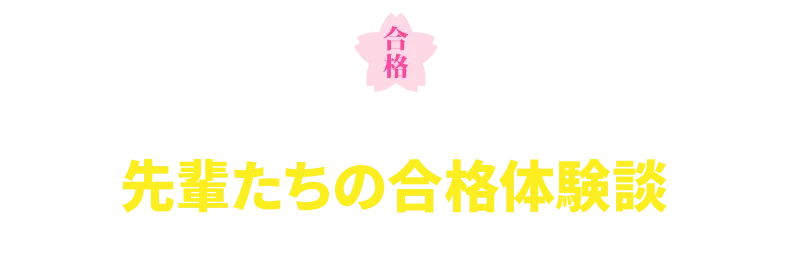森塾で推薦・総合型選抜に合格した先輩たちの合格体験談