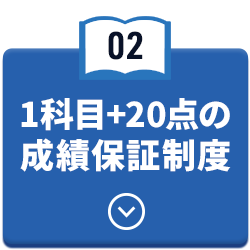 1科目+20点の成績保証制度