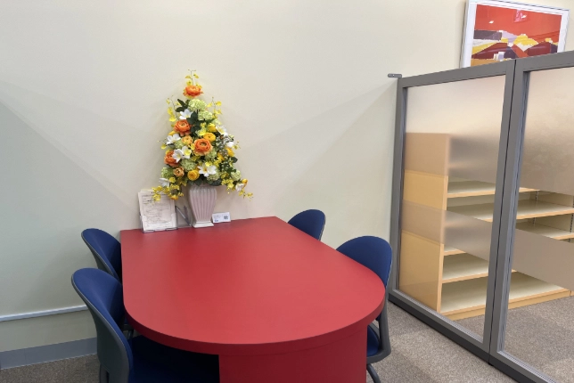 センター北校の面談スペース