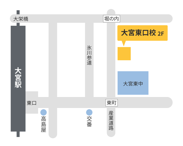 森塾 森塾 大宮東口校までの地図