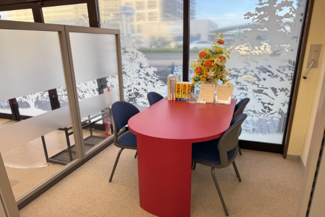 ひたち野うしく校の面談スペース