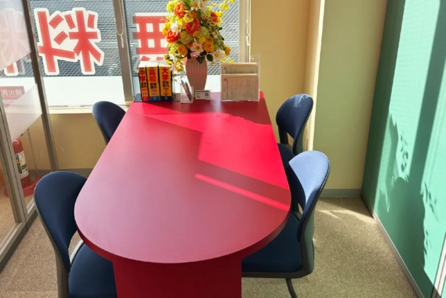東松山校の面談スペース