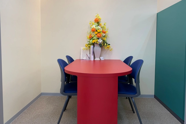 本庄校の面談スペース