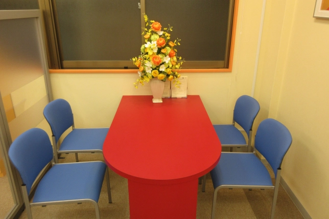 古河校の面談スペース