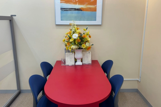 北本校の面談スペース