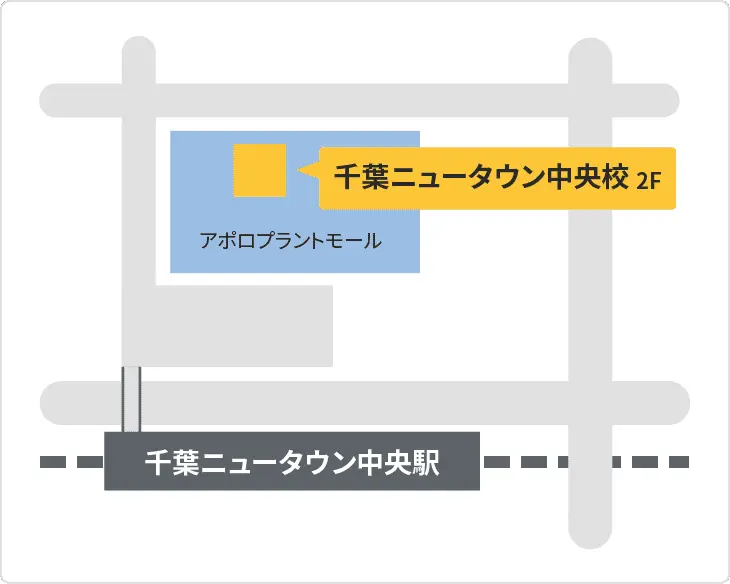 森塾 千葉ニュータウン中央校までの地図