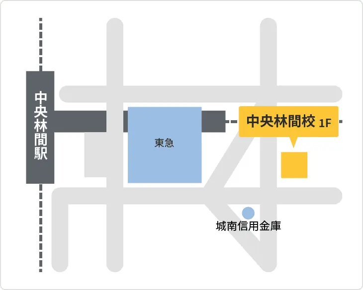 森塾 中央林間校までの地図