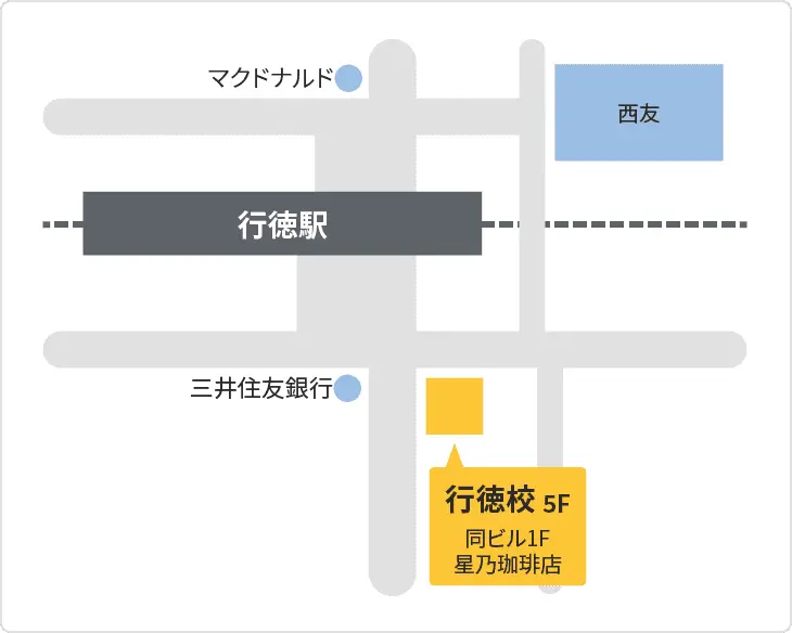 森塾 行徳校までの地図