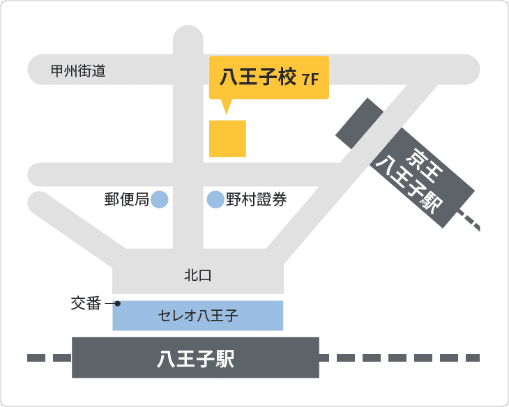 森塾 森塾 八王子校までの地図