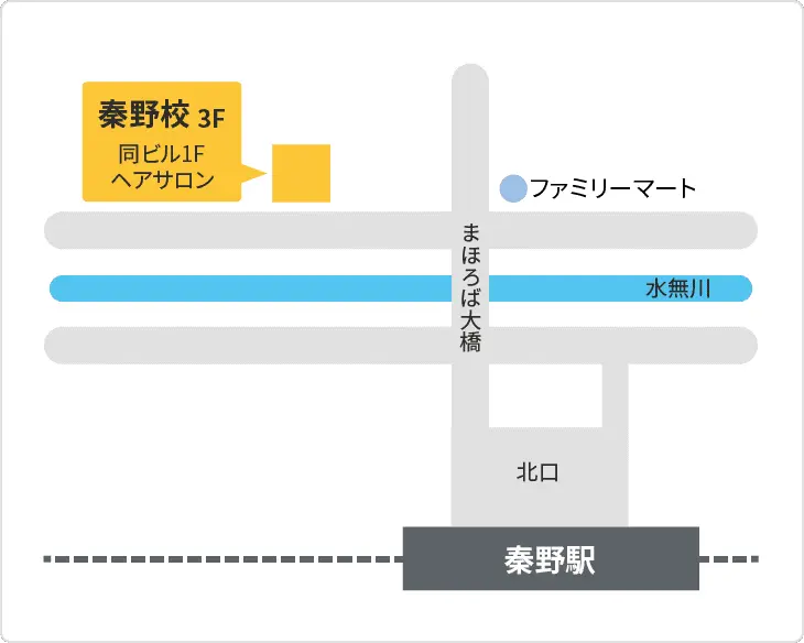 森塾 秦野校までの地図