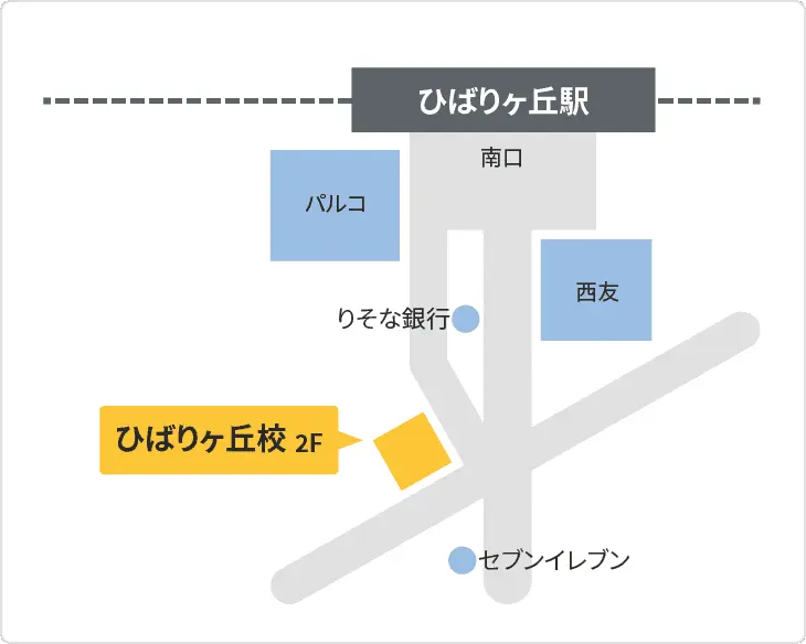 森塾 ひばりヶ丘校までの地図