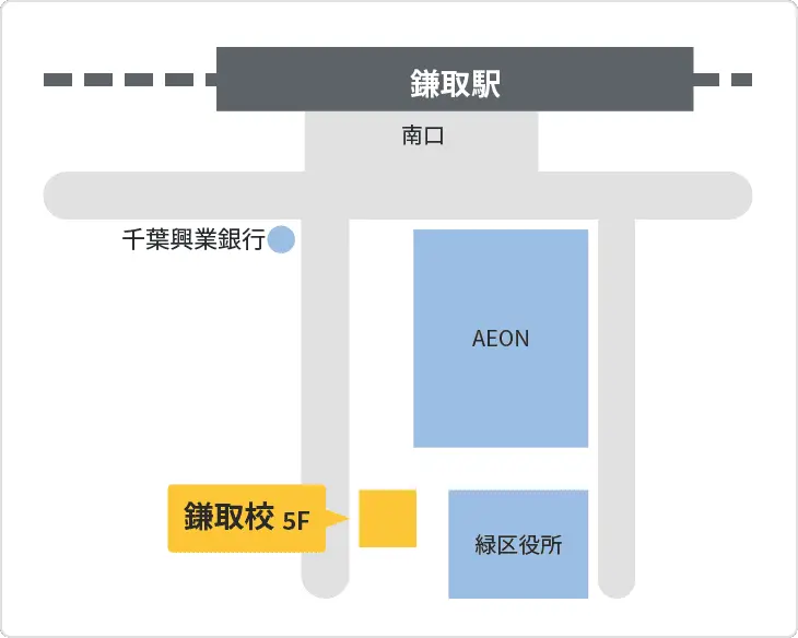 森塾 鎌取校までの地図