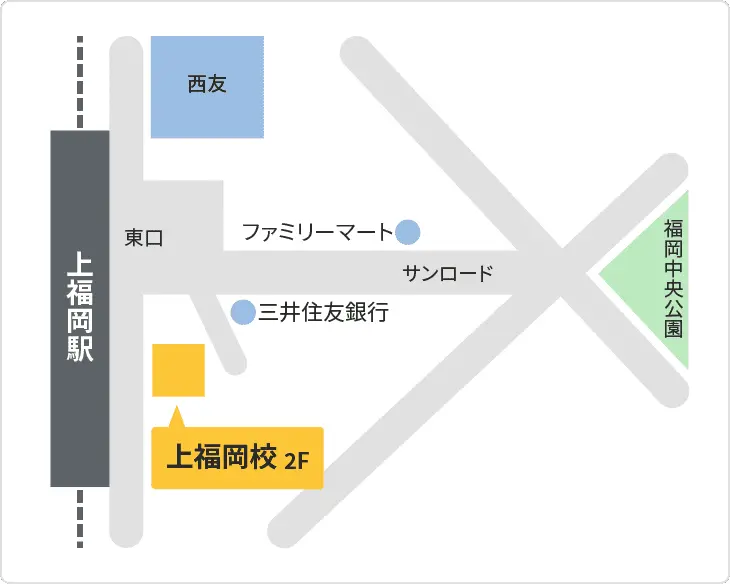 森塾 上福岡校までの地図