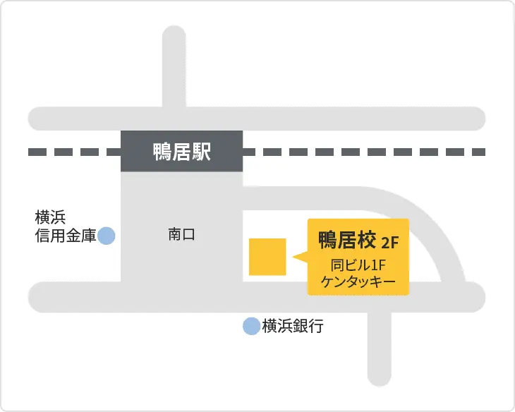 森塾 鴨居校までの地図