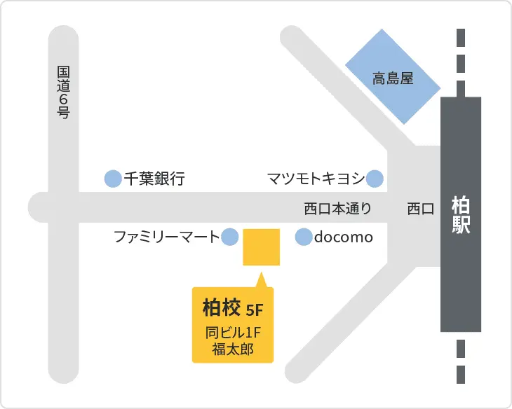 森塾 柏校までの地図