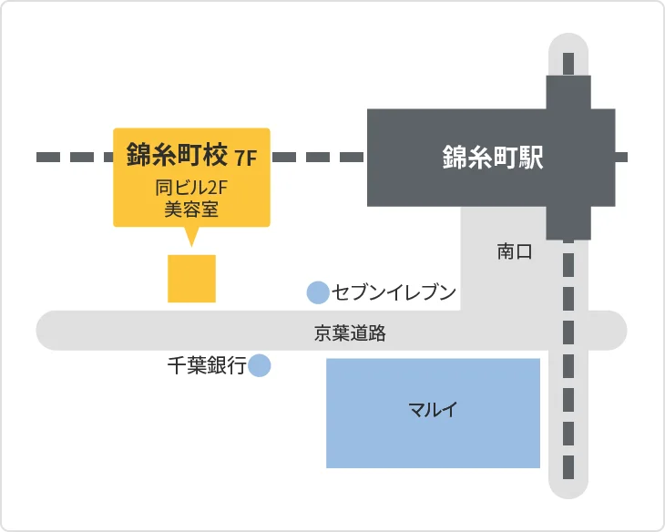 森塾 錦糸町校までの地図