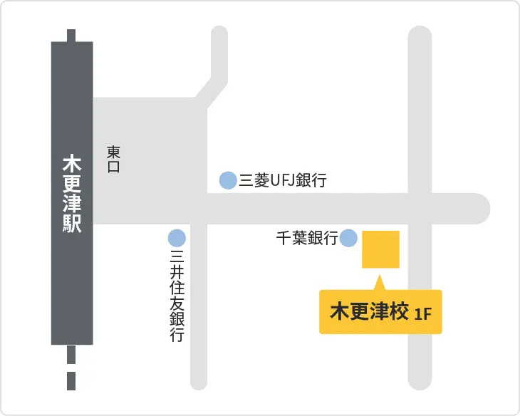 森塾 木更津校までの地図