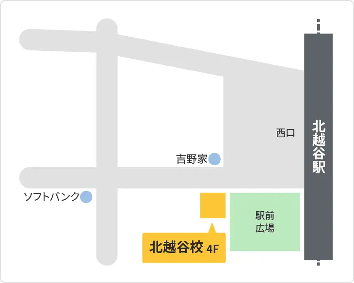 森塾 北越谷校までの地図