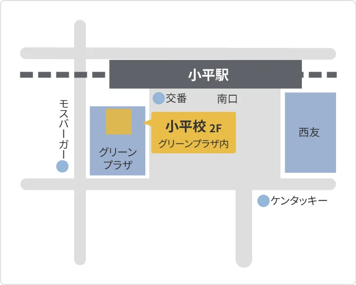 森塾 小平校までの地図