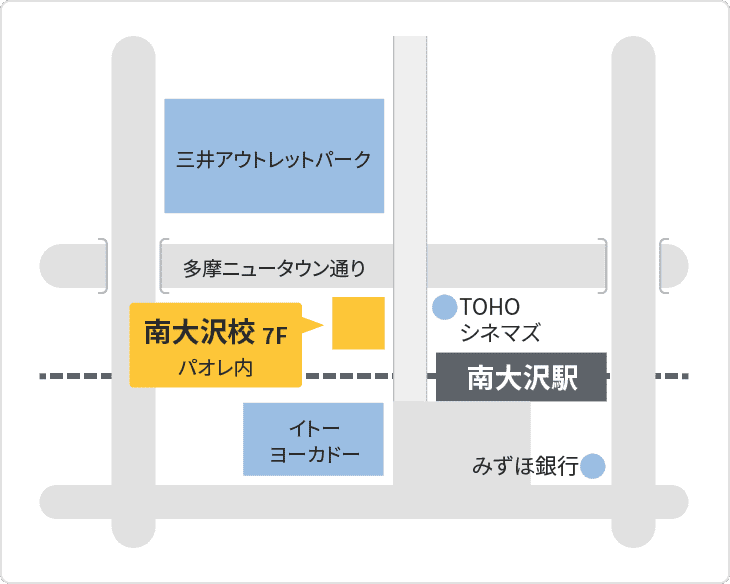 森塾 森塾 南大沢校までの地図