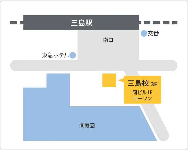 森塾 三島校までの地図