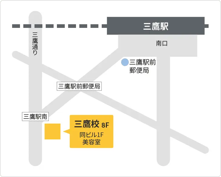 森塾 三鷹校までの地図