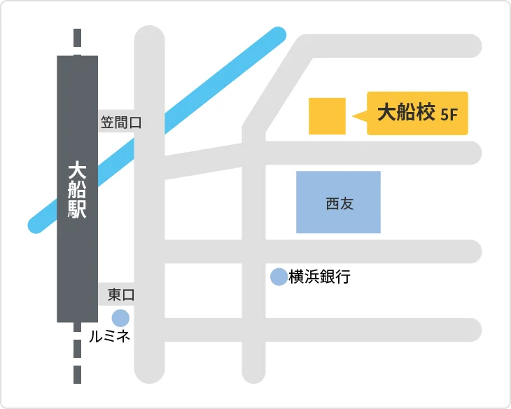 森塾 大船校までの地図