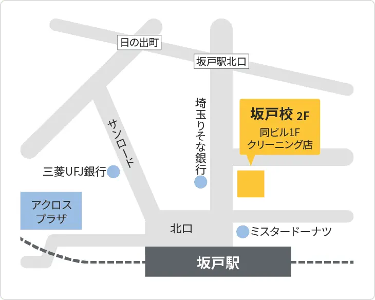 森塾 坂戸校までの地図