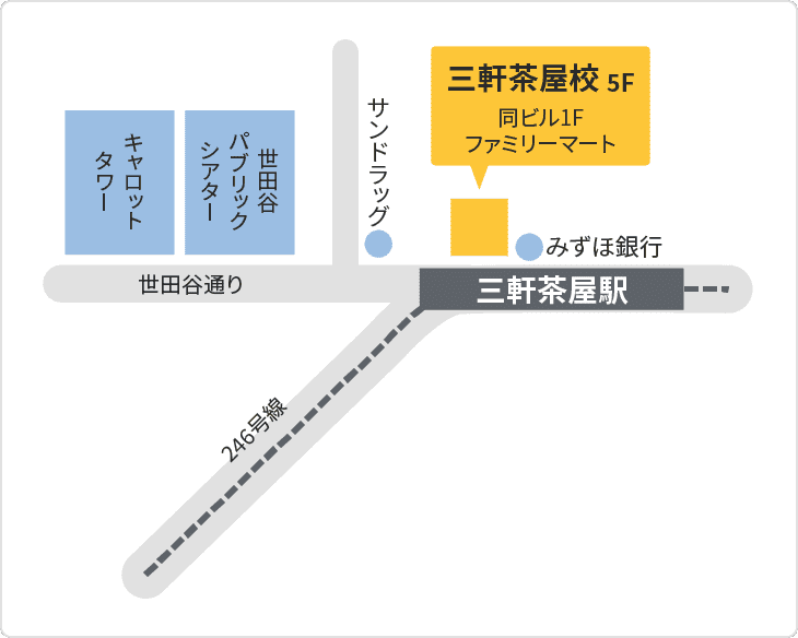 森塾 森塾 三軒茶屋校までの地図