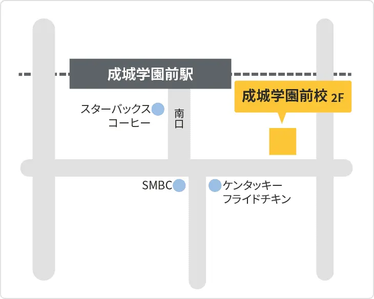 森塾 成城学園前校までの地図