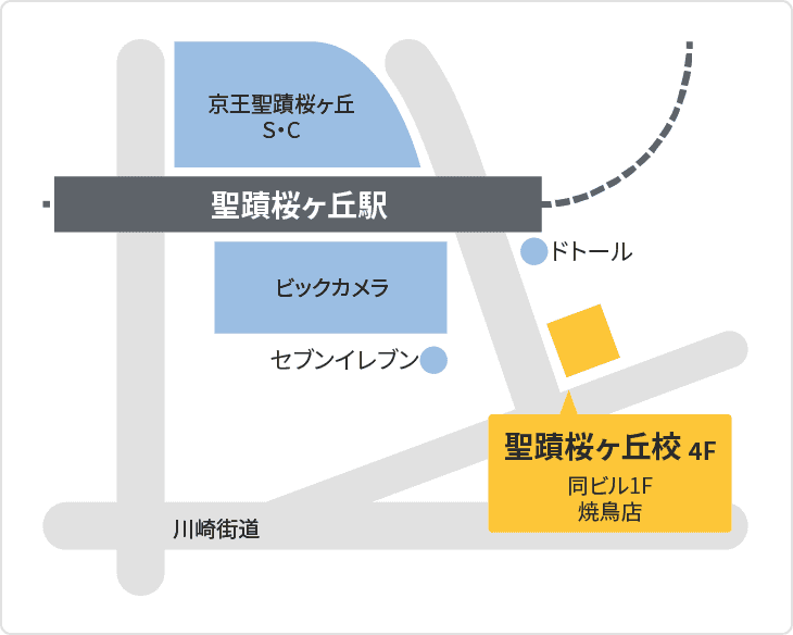 森塾 森塾 聖蹟桜ヶ丘校までの地図