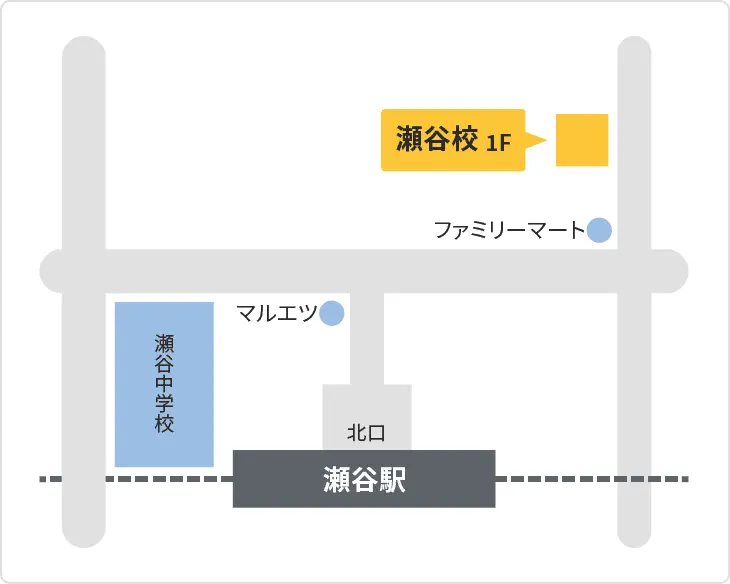 森塾 瀬谷校までの地図