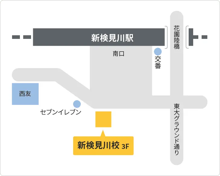 森塾 新検見川校までの地図