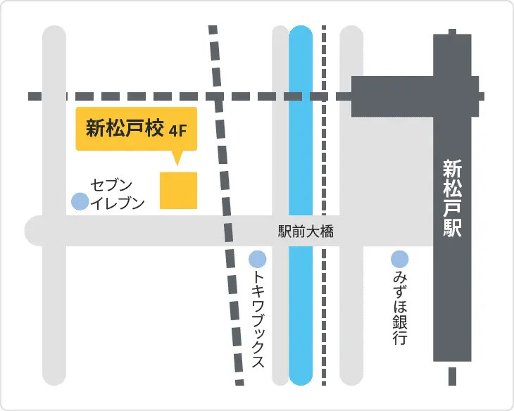 森塾 新松戸校までの地図