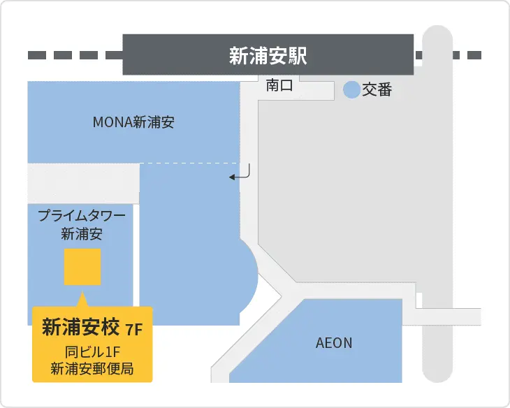 森塾 新浦安校までの地図