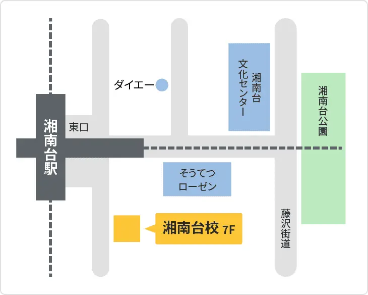 森塾 湘南台校までの地図