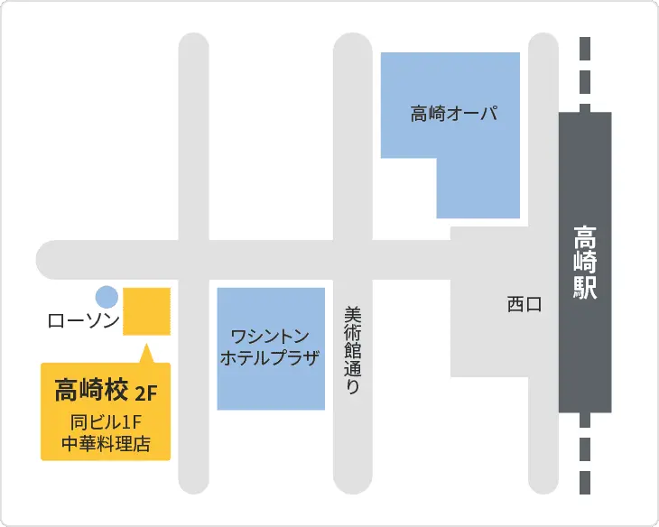 森塾 高崎校までの地図