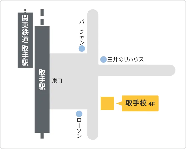 森塾 取手校までの地図