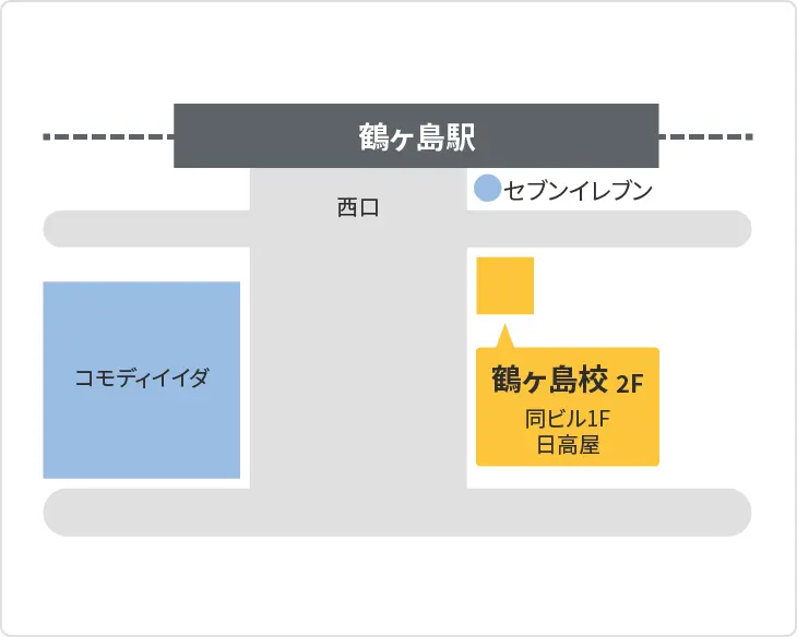 森塾 鶴ヶ島校までの地図