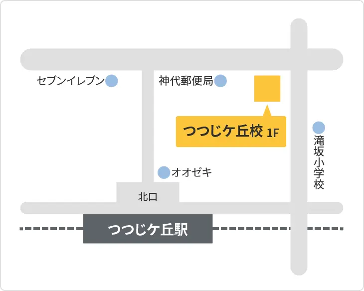 森塾 つつじヶ丘校までの地図