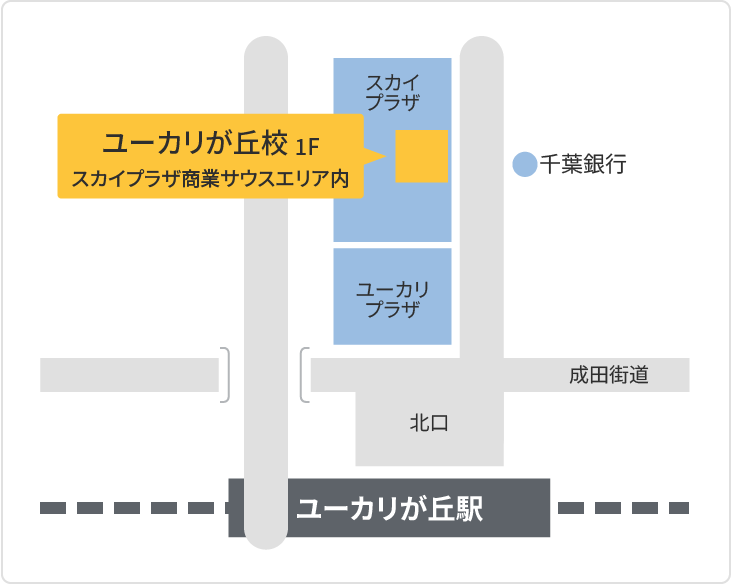森塾 ユーカリが丘校までの地図
