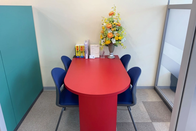 茂原校の面談スペース