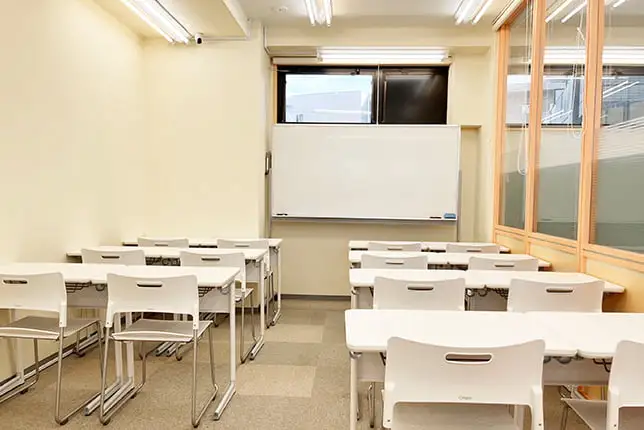 武蔵中原校の自習室