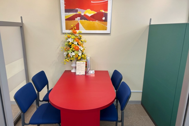 中野校の面談スペース