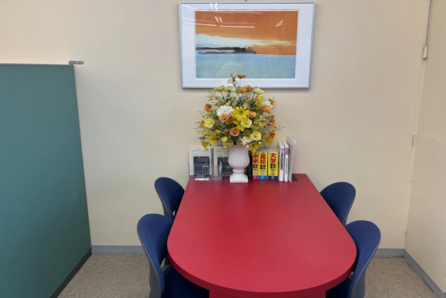成田校の面談スペース