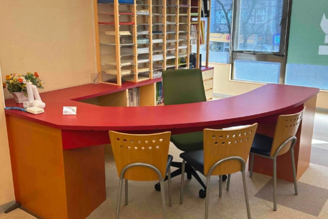 鷺沼校の面談スペース