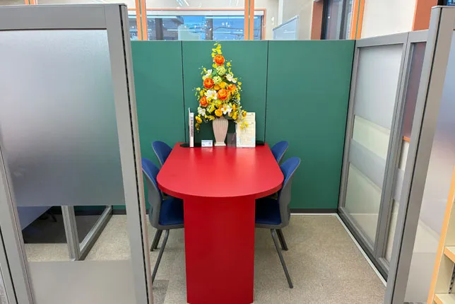 指扇校の面談スペース