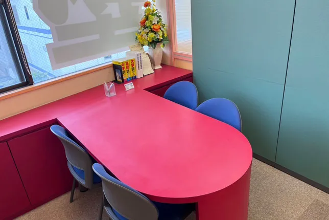 田無校の面談スペース