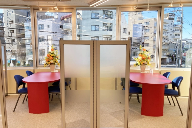 用賀校の面談スペース