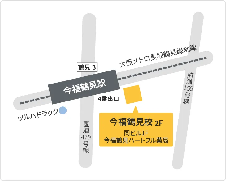 森塾 今福鶴見校までの地図